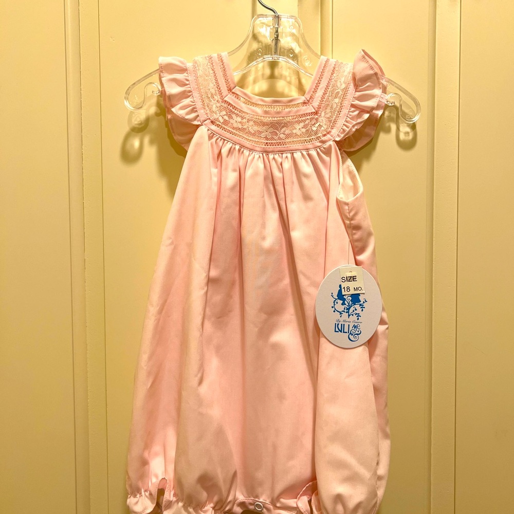 NWT Luli and Me Pink Romper